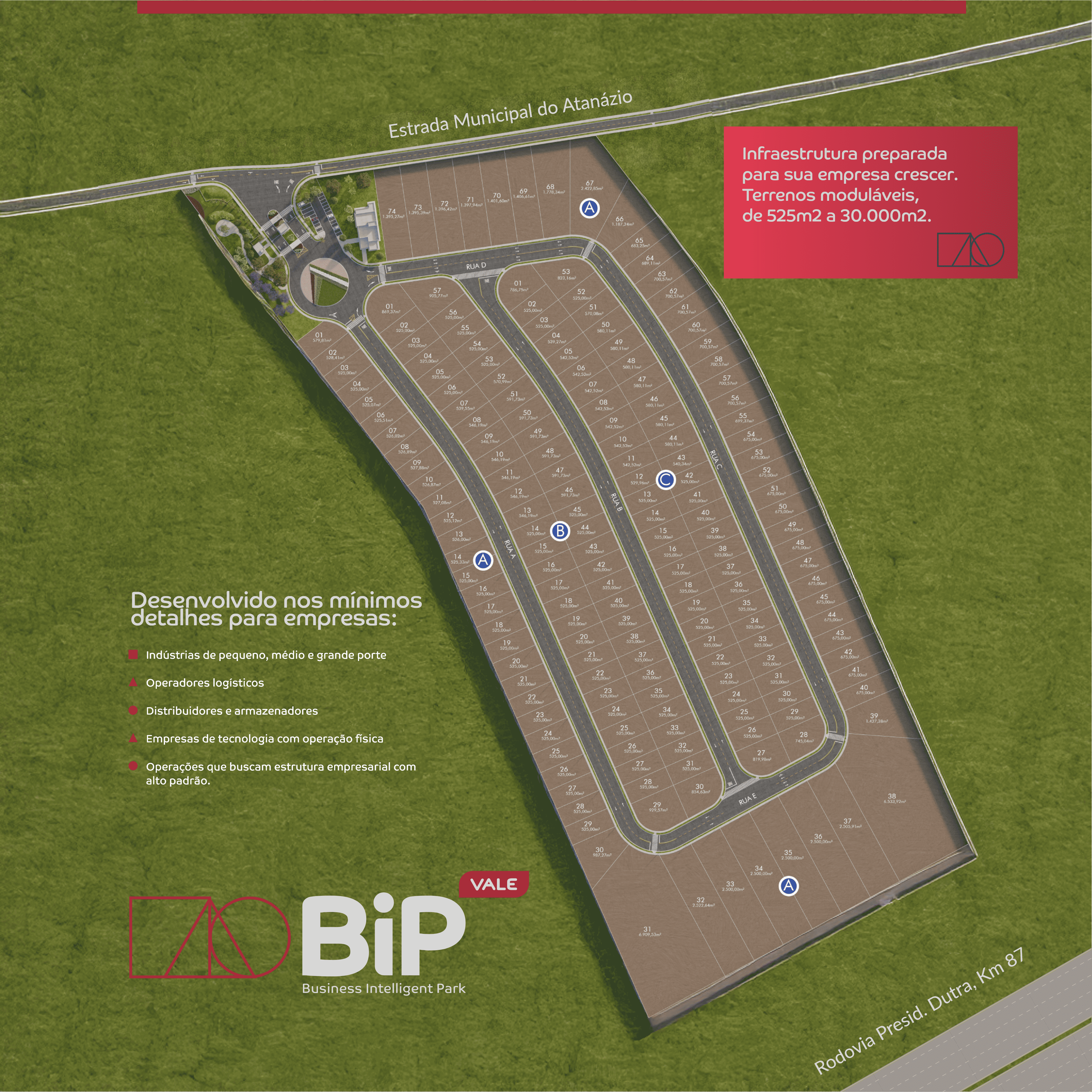 Mapa de lotes BIP Vale